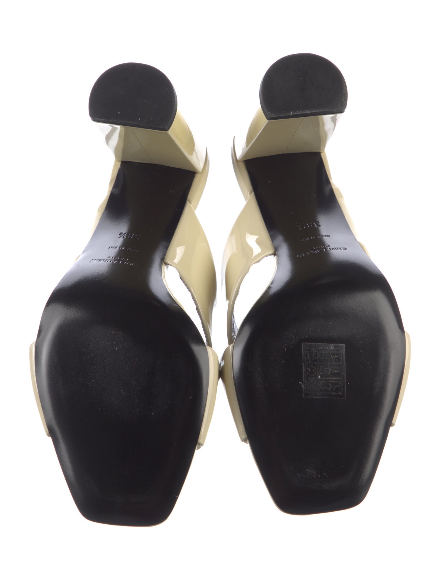 Saint Laurent Patent Leather Slides